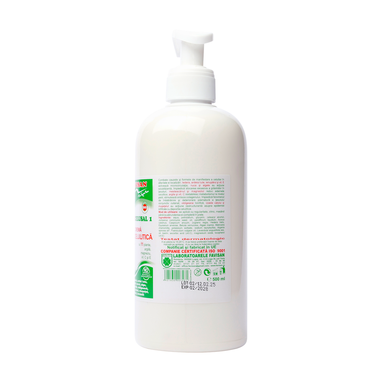 Crema anticelulitica Favicelusal 1 11 plante 500 ml
