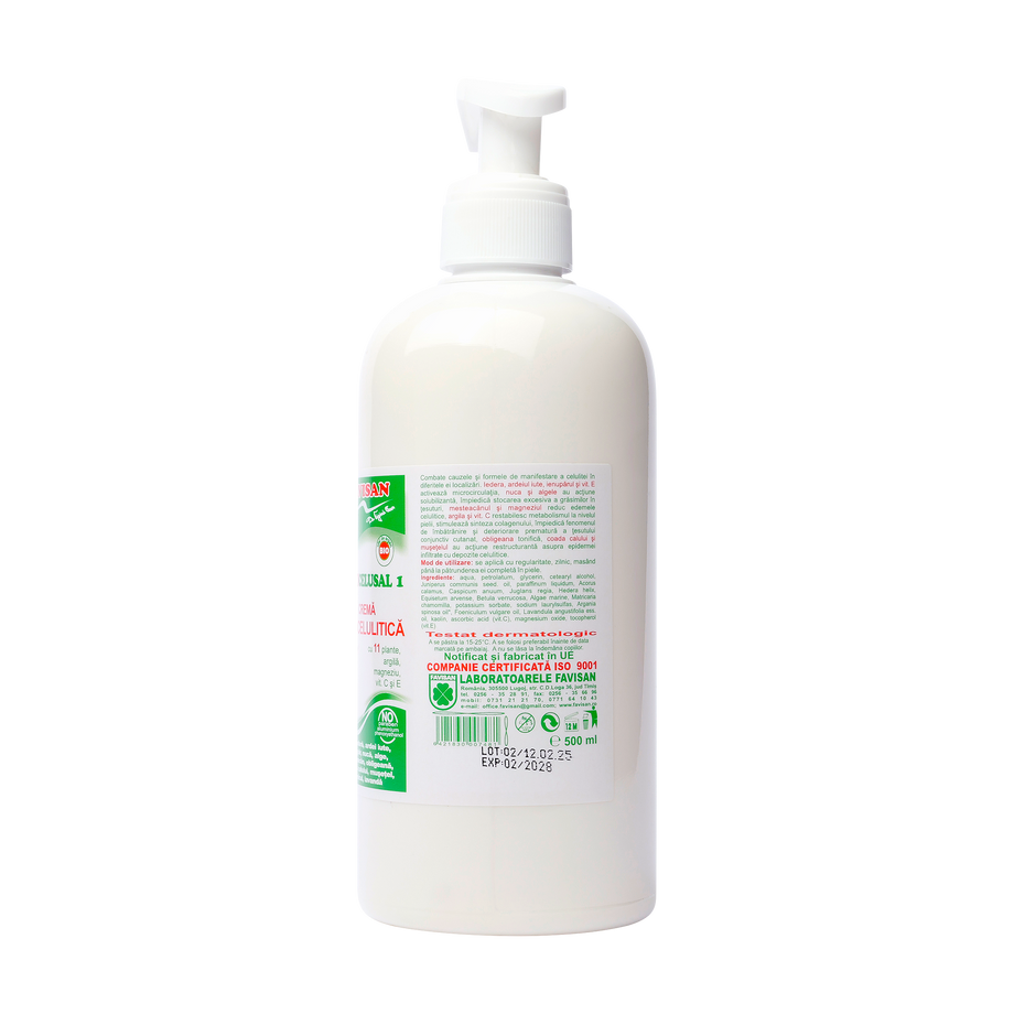 Crema anticelulitica Favicelusal 1 11 plante 500 ml