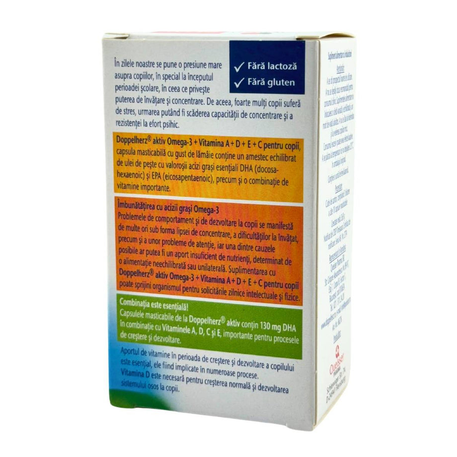 Omega 3+Vitamina A+D+E+C copii 30 capsule