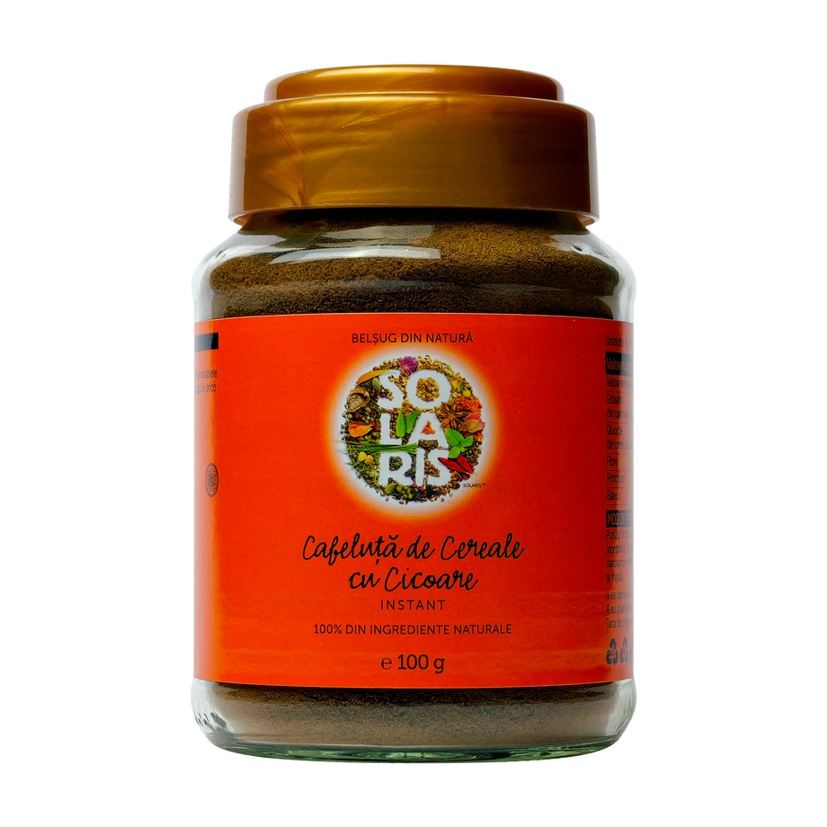 Cafeluta de cereale si cicoare instant borcan 100 g
