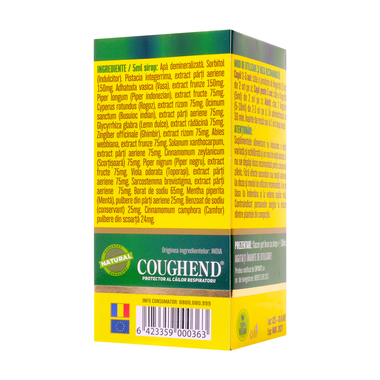 Sirop coughend fara zahar 100 ml