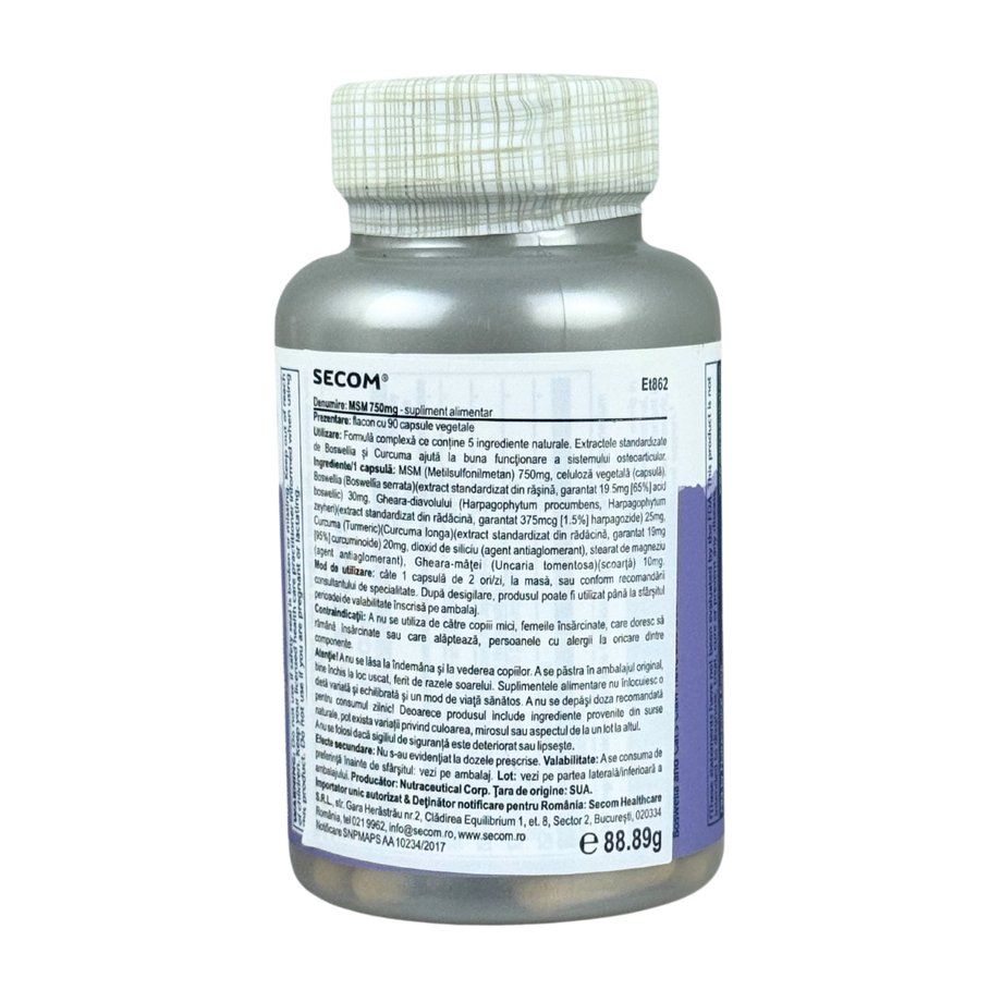 Msm 750mg 90 capsule