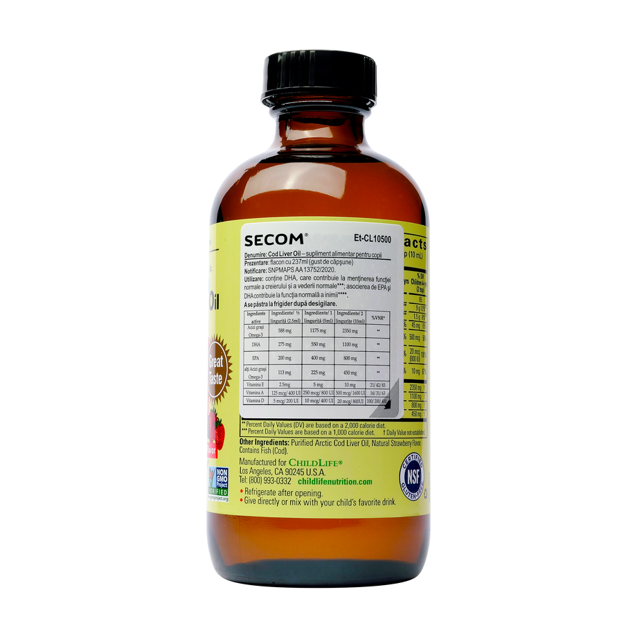 Cod liver oil (pentru copii) 237 ml