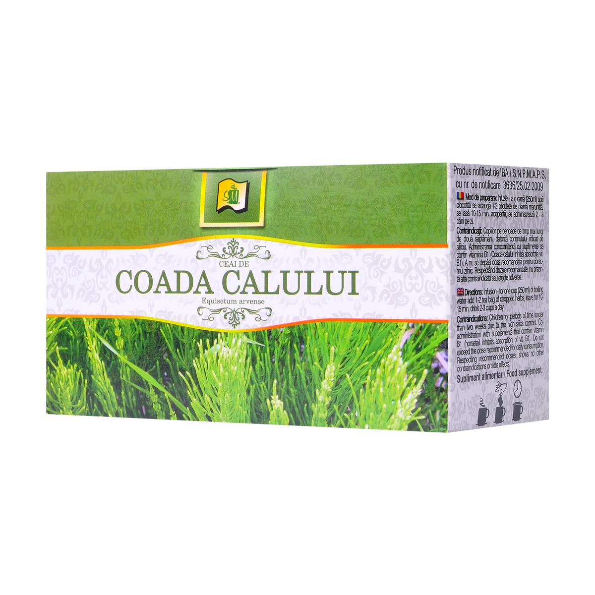 Ceai coada calului iarba 20 plicuri