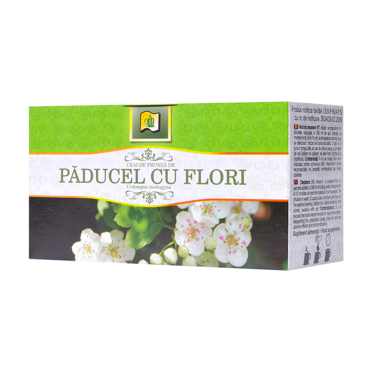 Ceai paducel frunze cu flori 20 plicuri