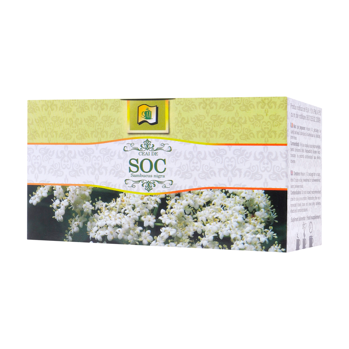 Ceai soc flori 20 plicuri