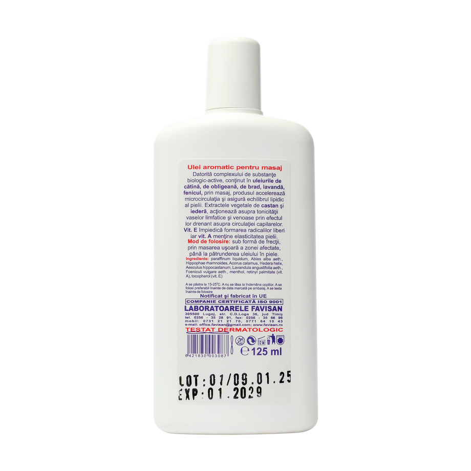 Ulei aromatic pentru masaj Favioil 125 ml