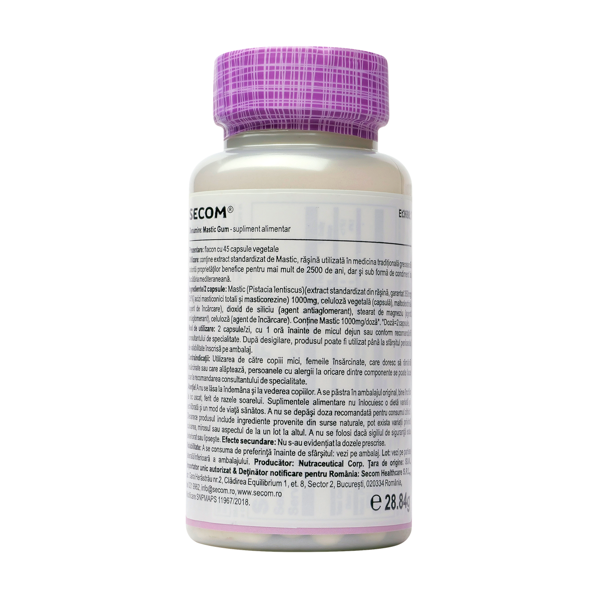 Mastic gum 45 capsule