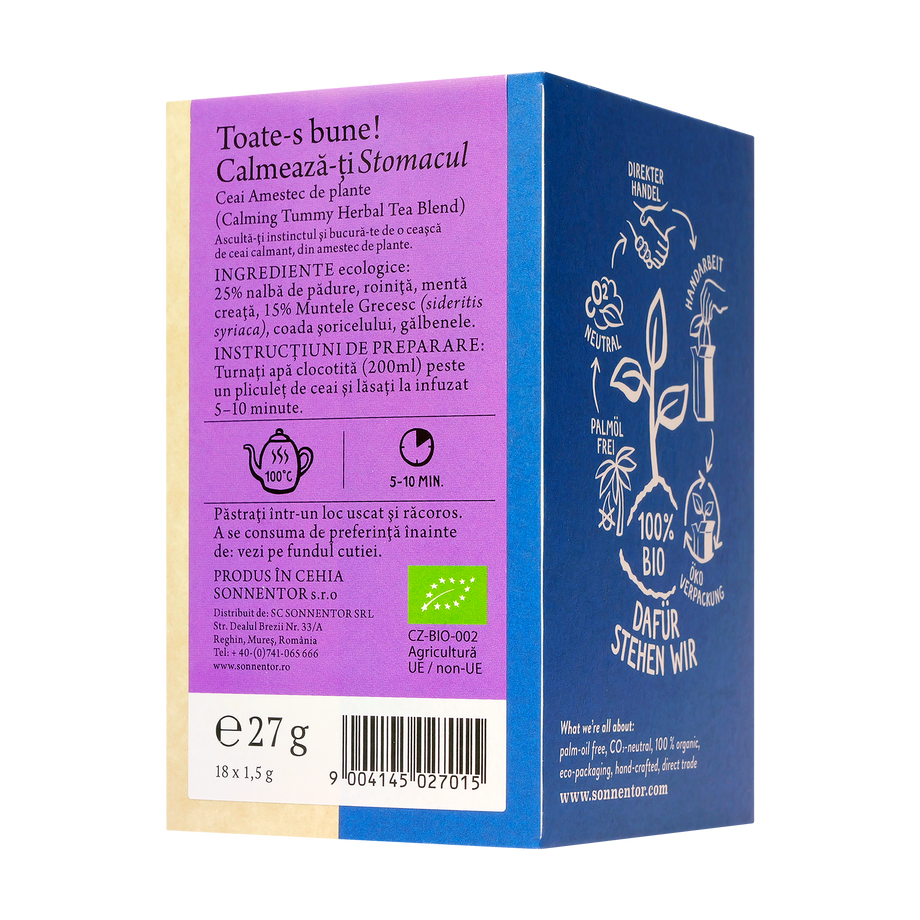 Ceai ''toate-s bune!'' calmeaza-ti stomacul 18 plicuri