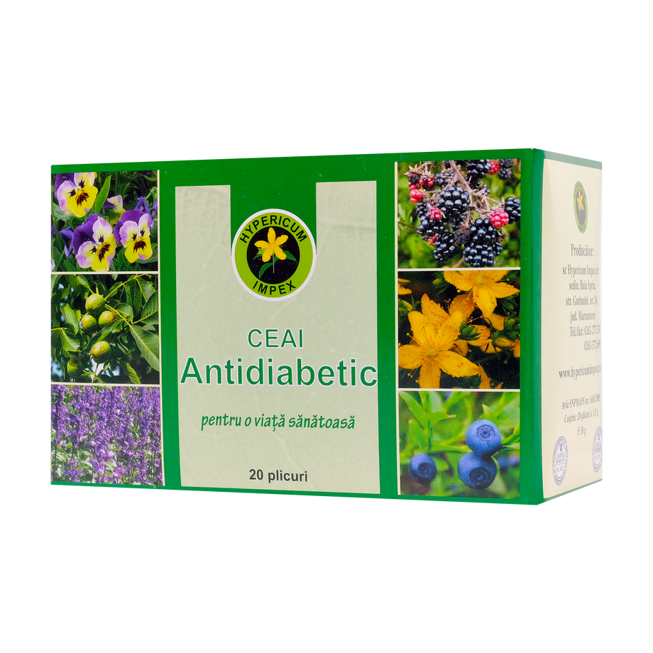 Ceai antidiabetic 20 plicuri Hypericum