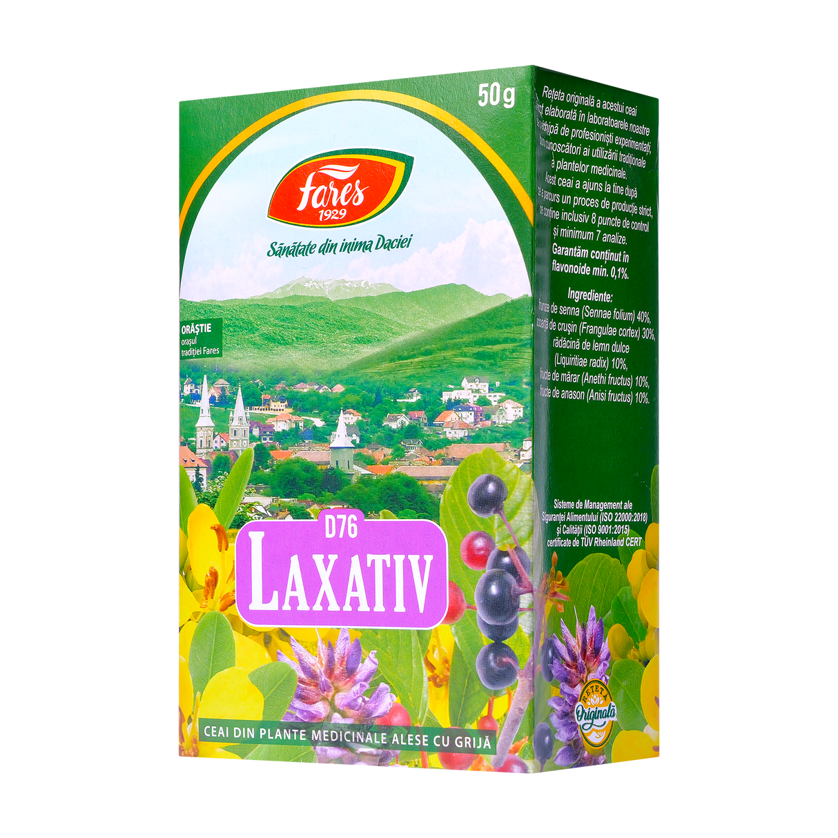 Ceai laxativ 50 g Fares