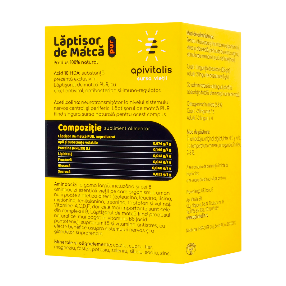Laptisor de matca pur 25 g Api Vitalis