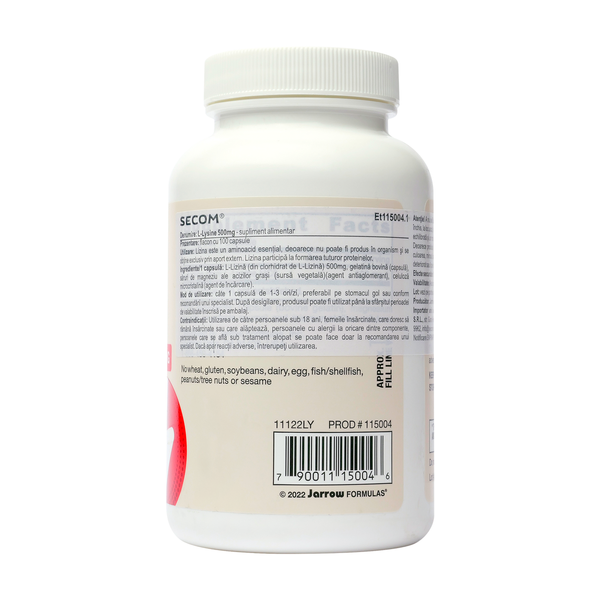L-lysine 500mg 100 capsule
