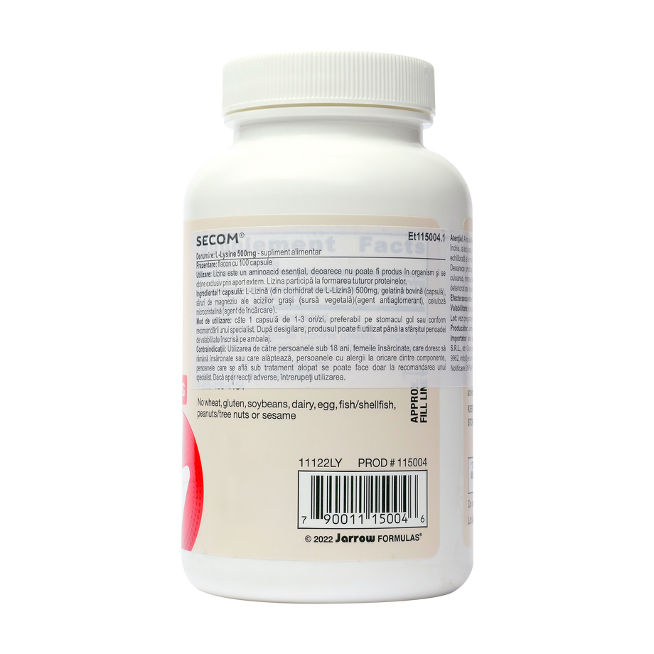 L-lysine 500mg 100 capsule