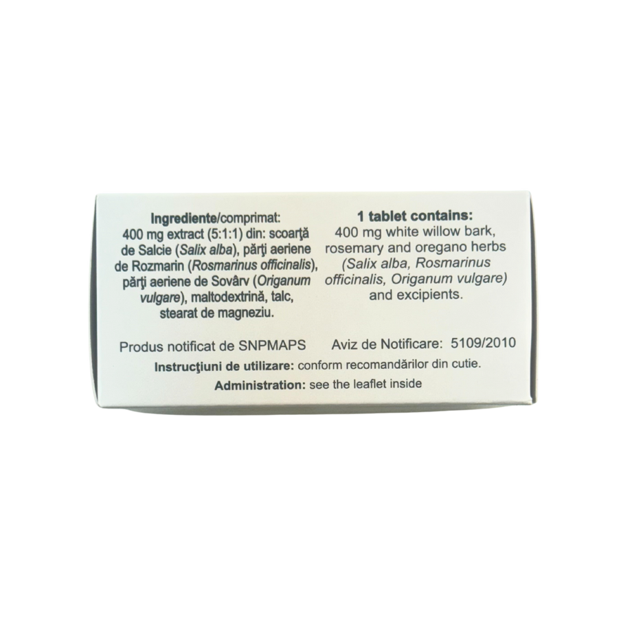 Salicilol natural - aspirina naturala 60 tablete