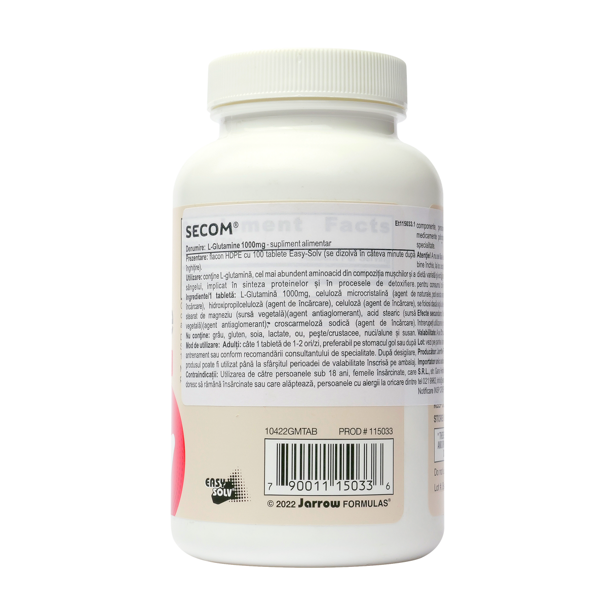 L-glutamine 1000mg 100 tablete