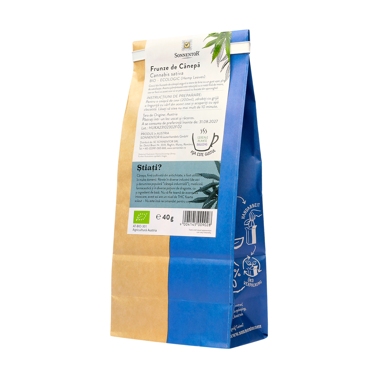 Ceai frunze de canepa 40 g