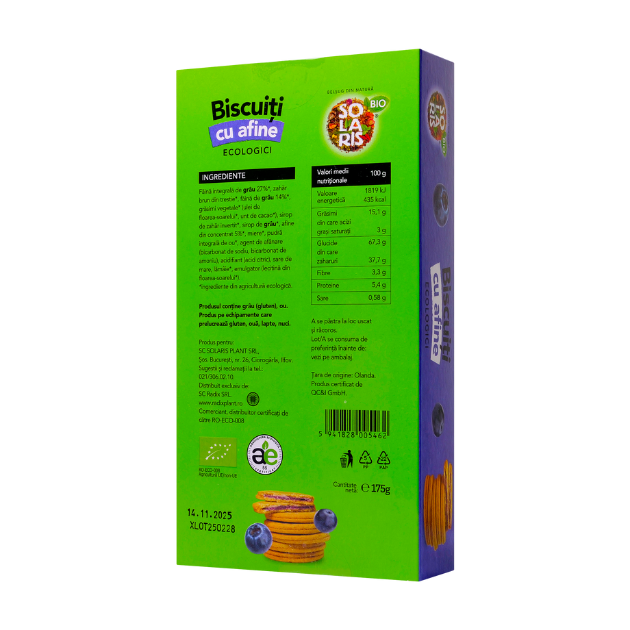 Biscuiti cu crema de afine 175 g