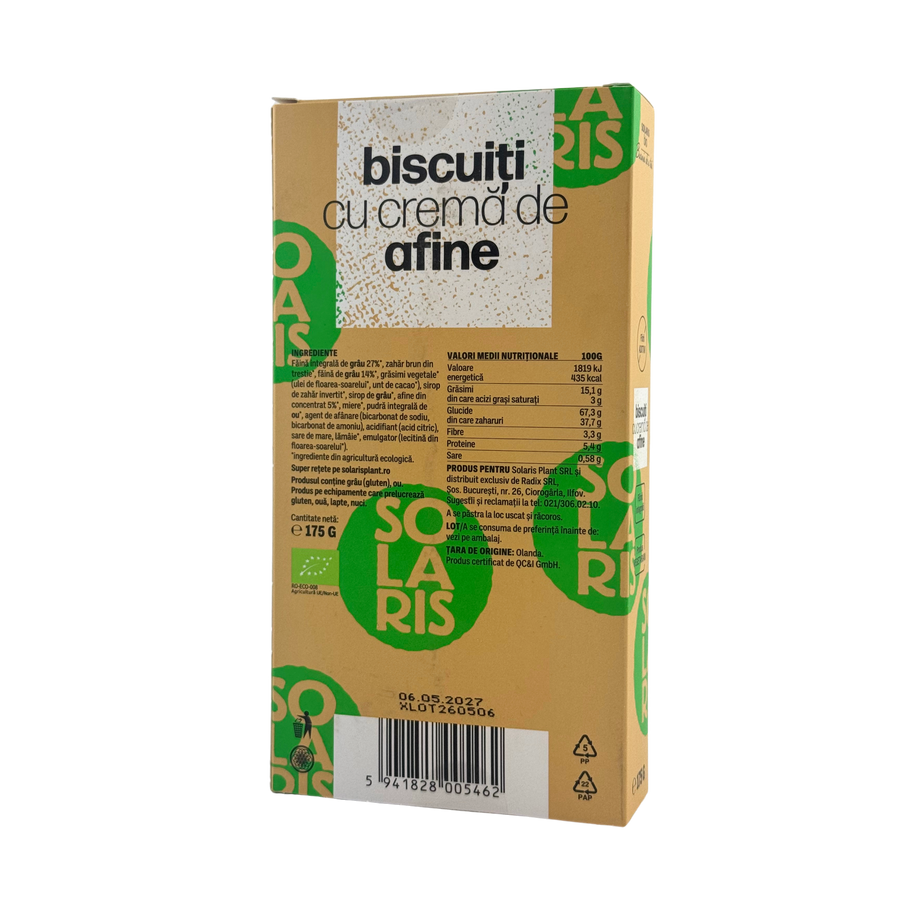 Biscuiti cu crema de afine 175 g
