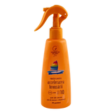 Emulsie pentru accelerarea bronzarii SPF 10 cu unt de cacao, ulei de morcov si vitamina E 200 ml