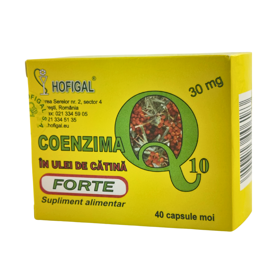 Coenzima Q10+ulei catina forte 30mg 40 capsule