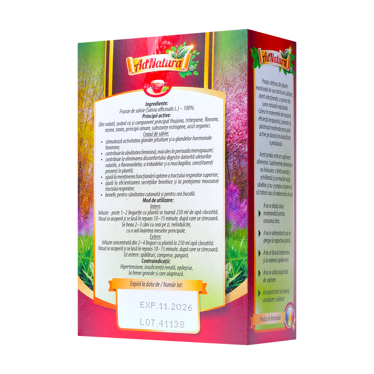 Ceai de Salvie 50 g AdNatura