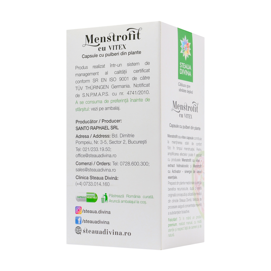 Menstrofit cu vitex 60 capsule