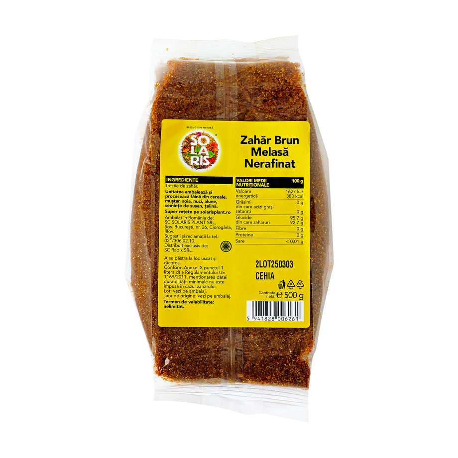 Zahar brun melasa nerafinat 500 g