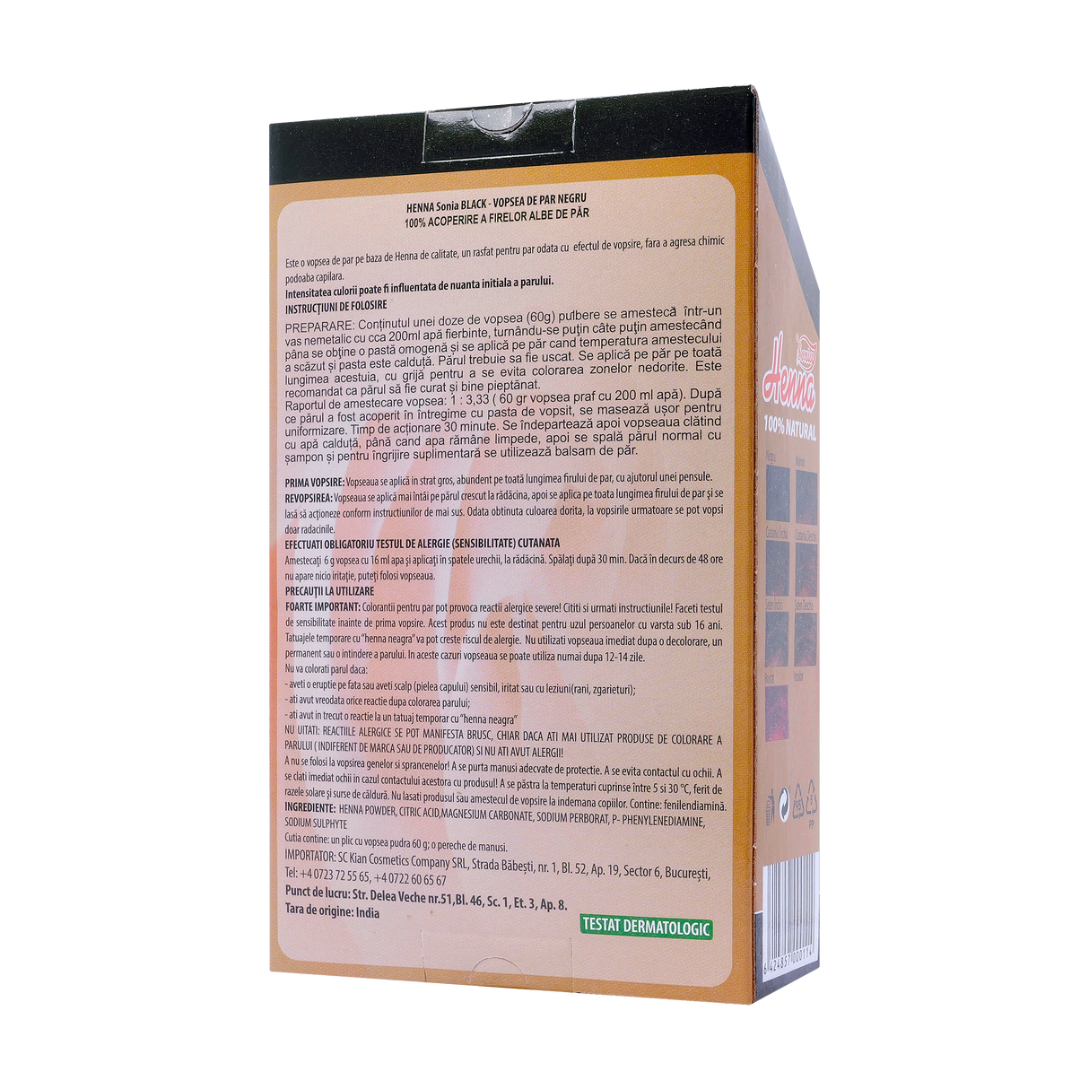 Vopsea par henna sonia premium negu 60 g