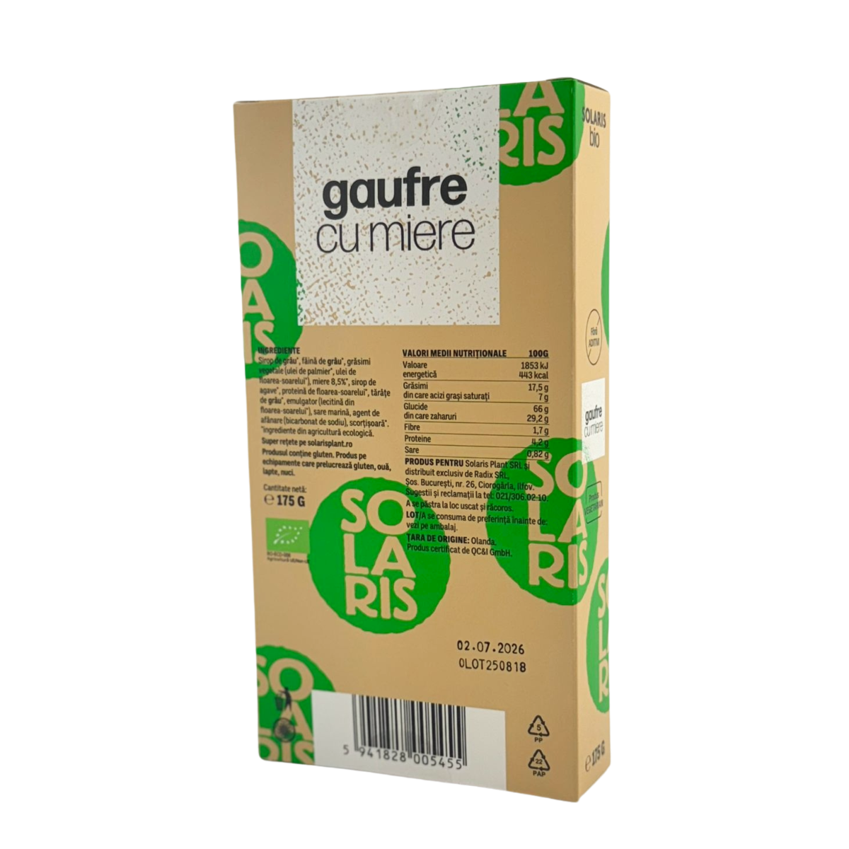 Gaufre cu miere 175 g
