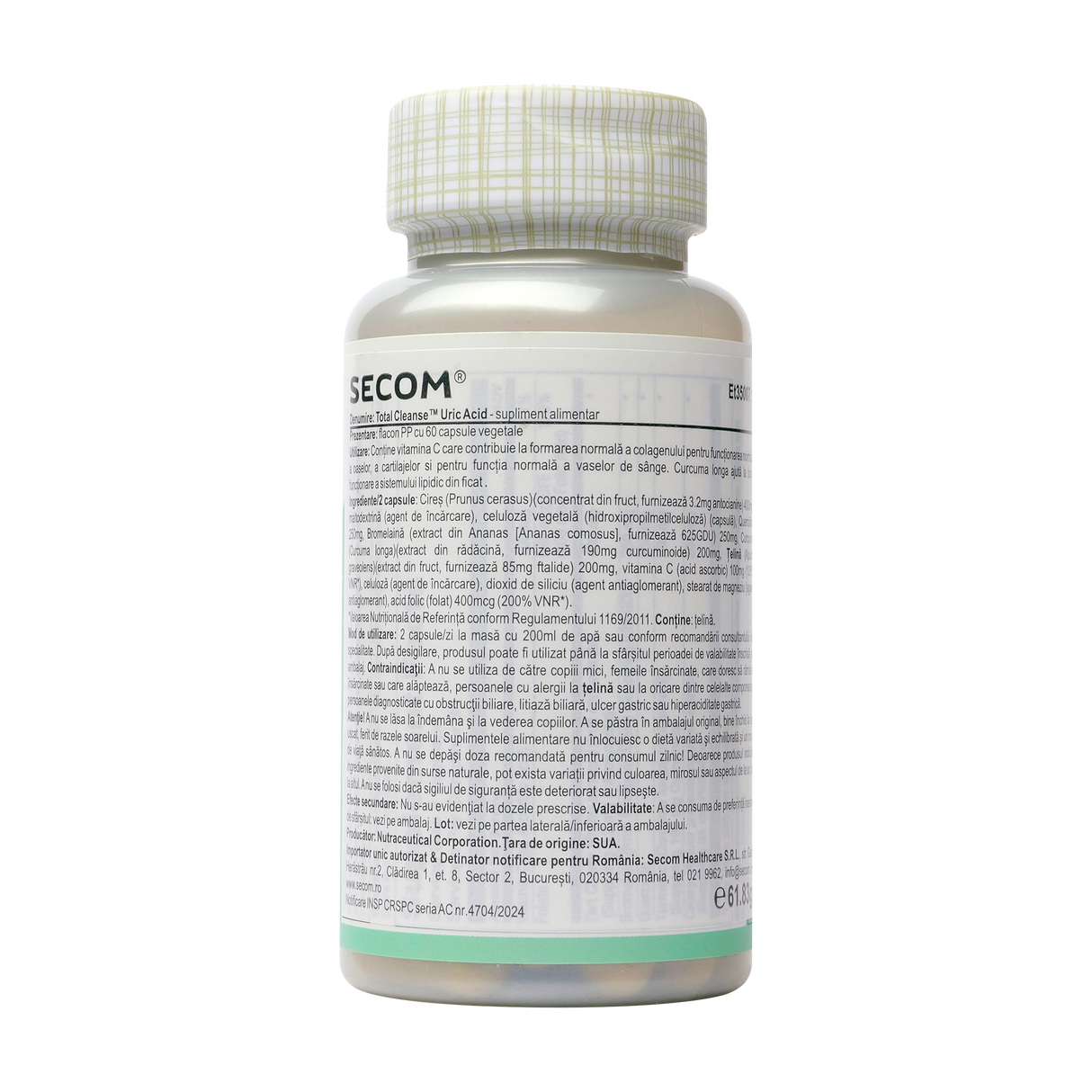 Total cleanse uric acid 60 capsule