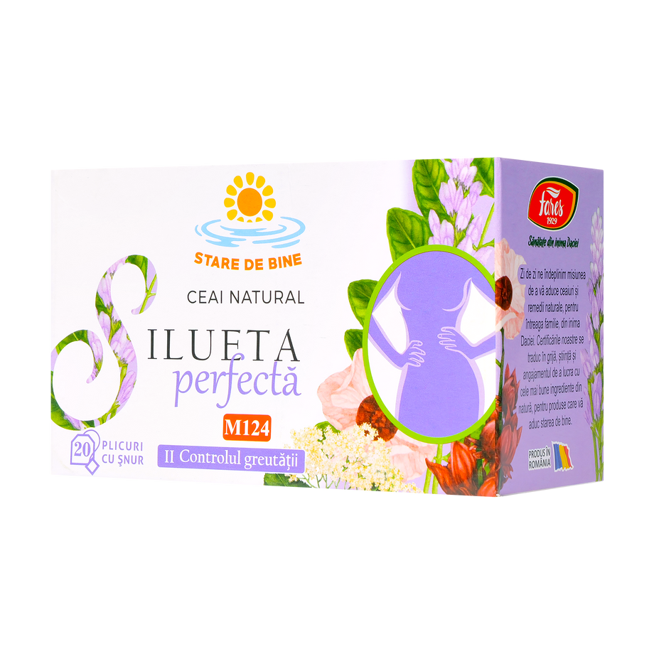 Ceai silueta perfecta 2 controlul greutatii 20 plicuri