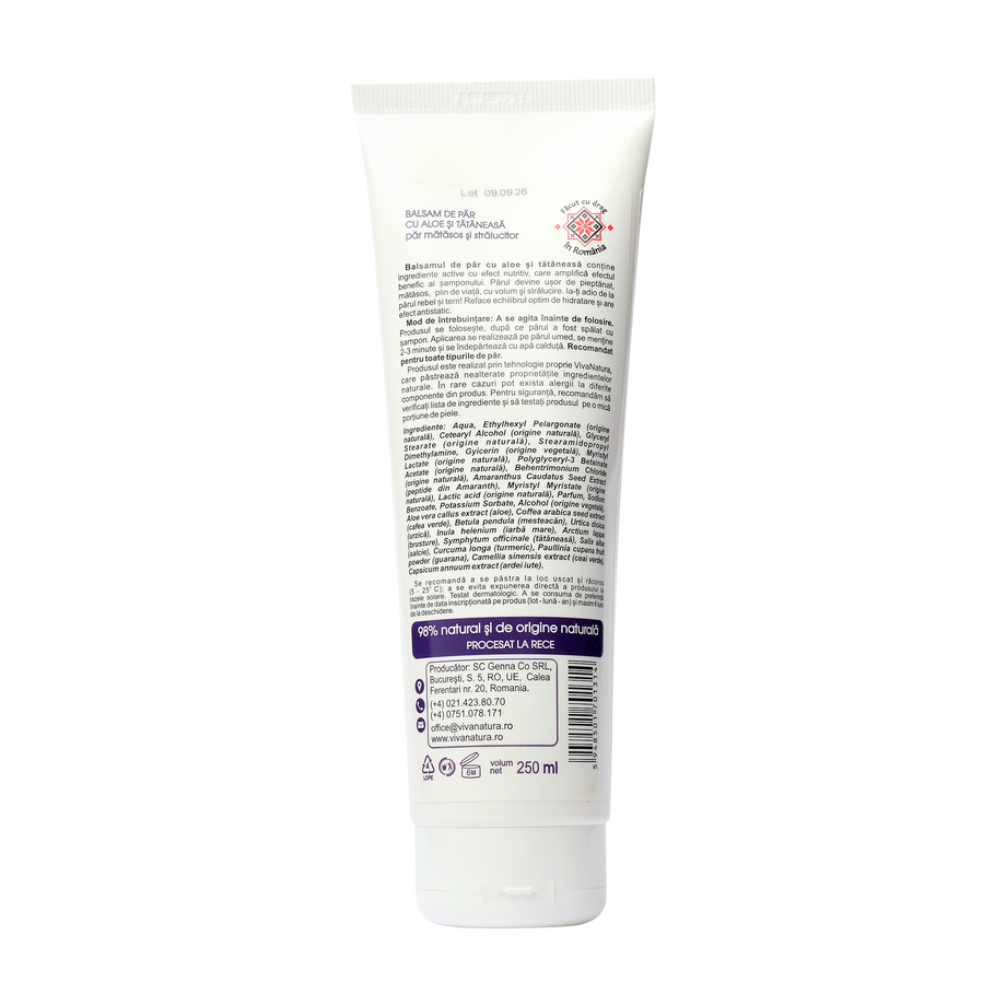 Balsam par cu aloe si tataneasa 250 ml