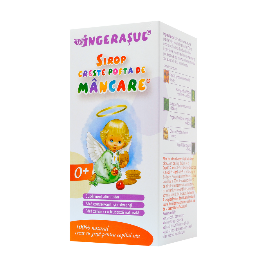 Sirop creste pofta de mancare ingeras 200 ml