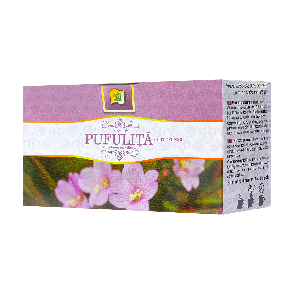 Ceai pufulita cu flori mici 20 plicuri