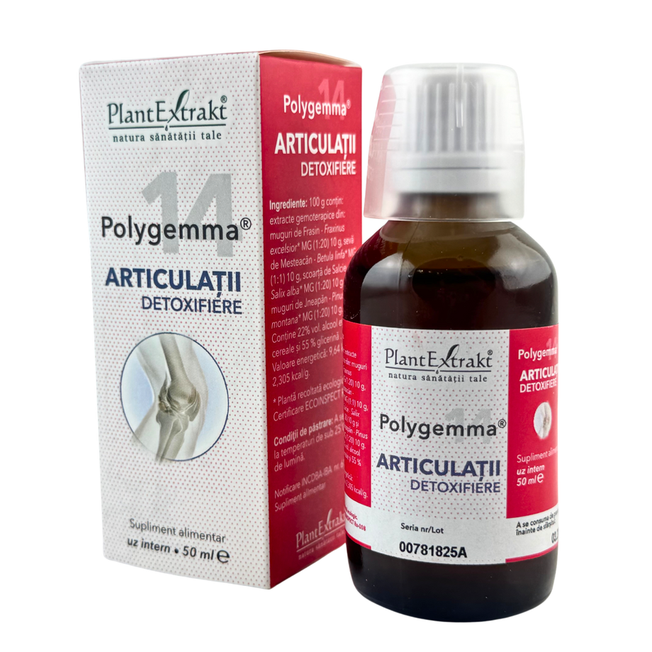 Polygemma 14 Articulatii - Detoxifiere 50 ml