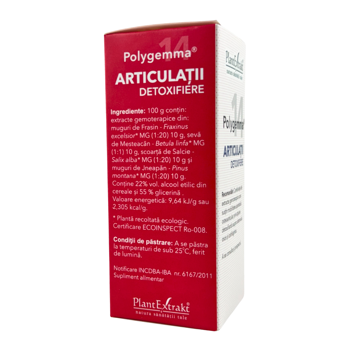 Polygemma 14 Articulatii - Detoxifiere 50 ml