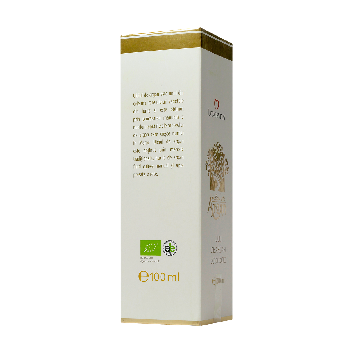 Ulei argan presat la rece eco 100ml Longevita