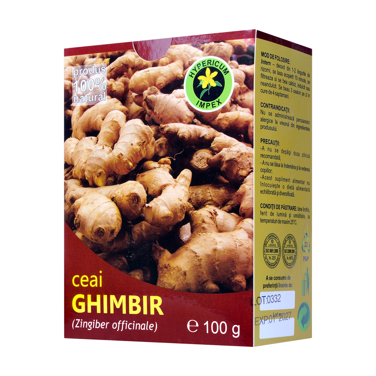 Ceai ghimbir 100 g