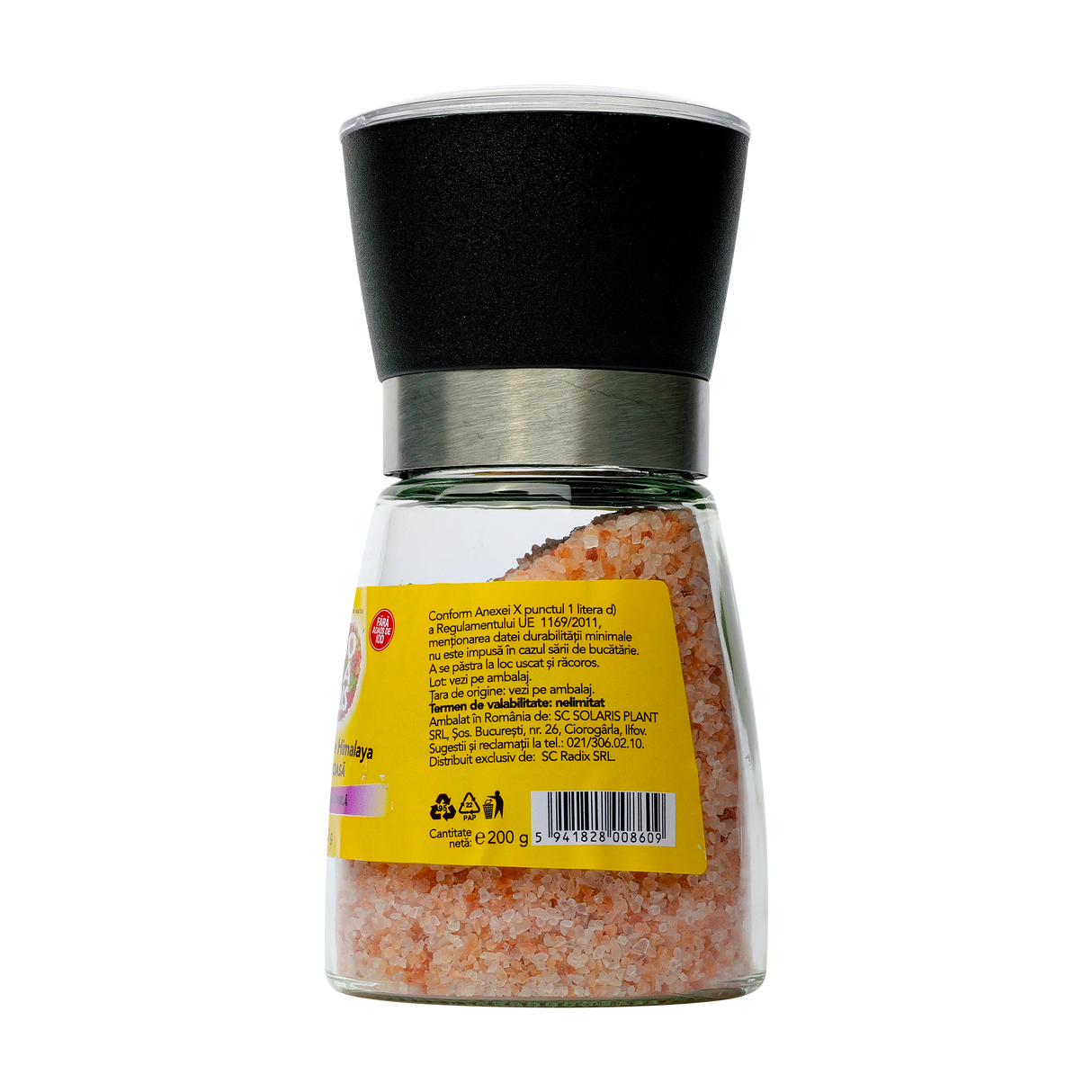 Rasnita reutilizabila cu Sare Himalaya grunjoasa 200 g
