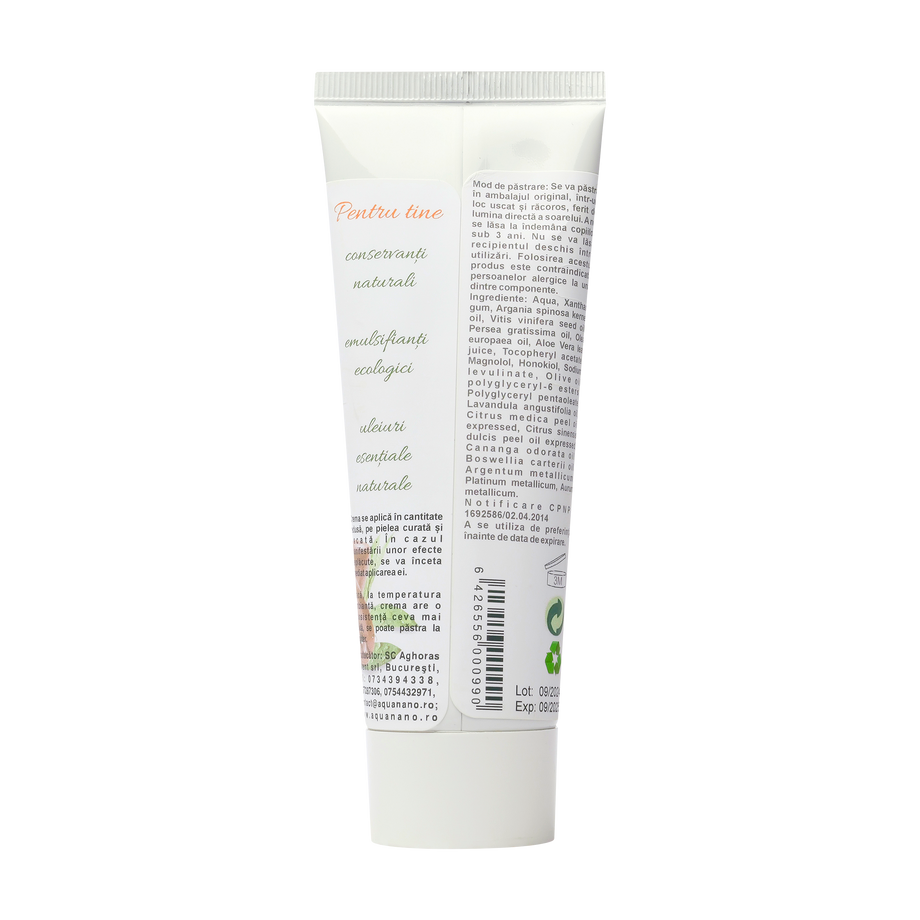 Crema helia cu aur, argint si platina coloidala 75 ml