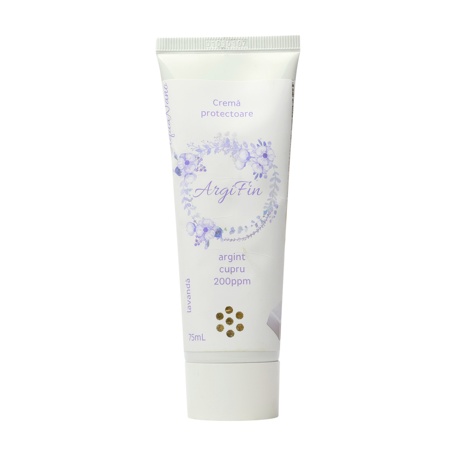 Crema antibacteriana argifin cu argint si cupru coloidal 75 ml