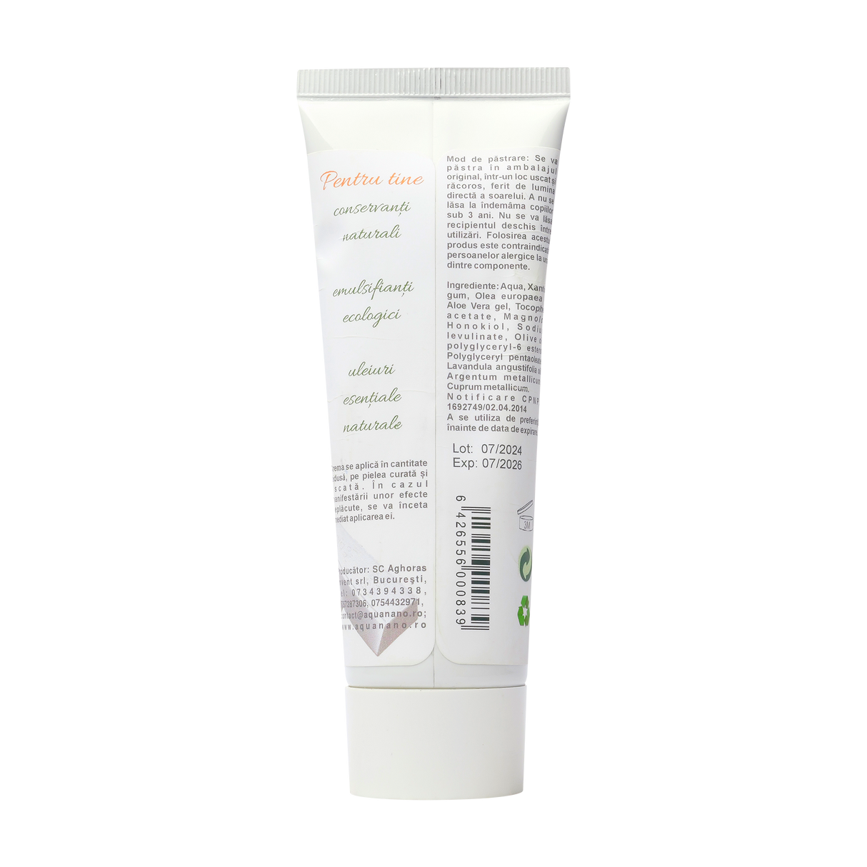 Crema antibacteriana argifin cu argint si cupru coloidal 75 ml