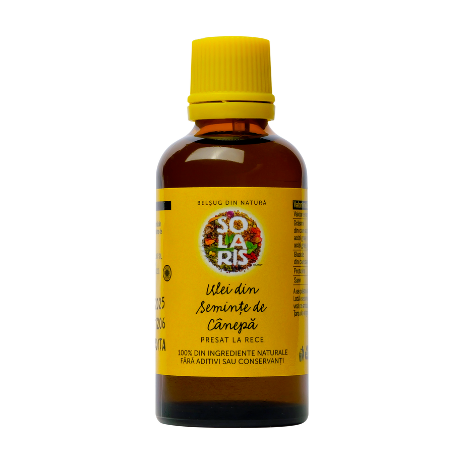 Ulei seminte canepa presat la rece 50 ml