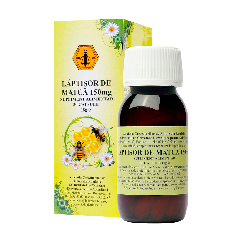 Laptisor de matca 150mg 30 capsule