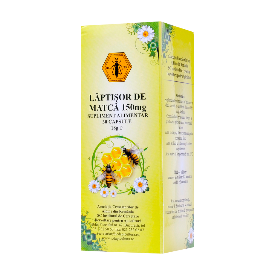 Laptisor de matca 150mg 30 capsule