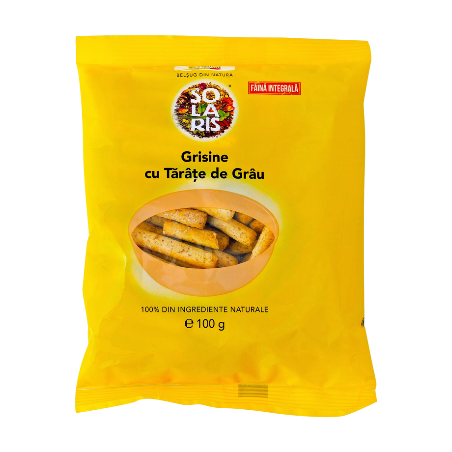 Grisine faina integrala si tarate grau 100 g