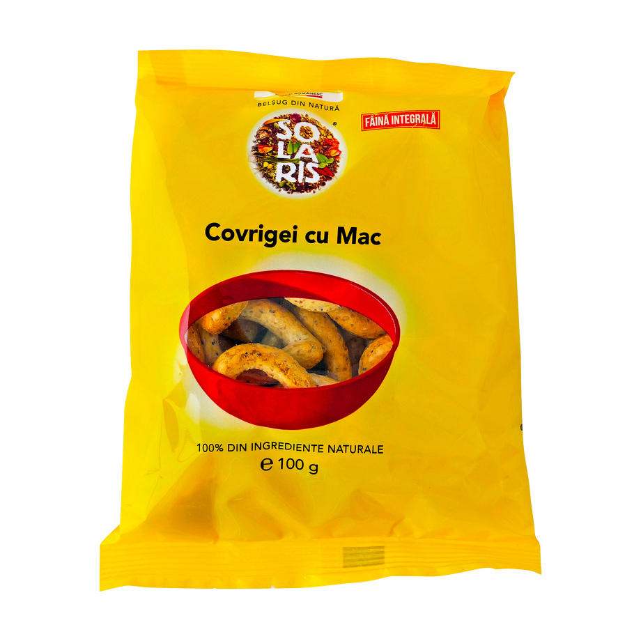 Covrigei faina integrala si mac 100 g