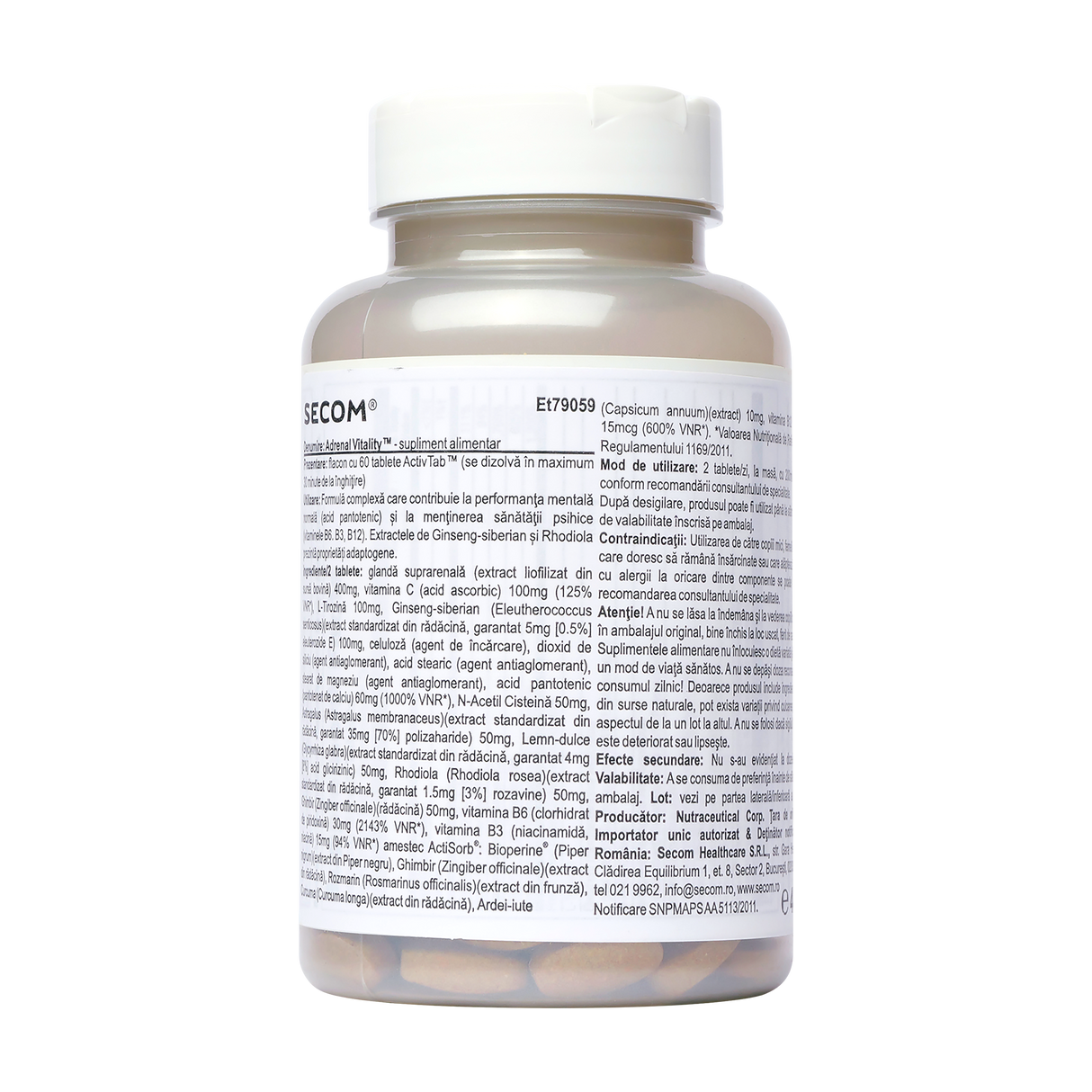 Adrenal vitality 60 tablete