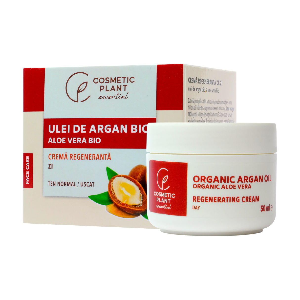 Crema regeneranta zi ulei argan & aloe vera 50 ml